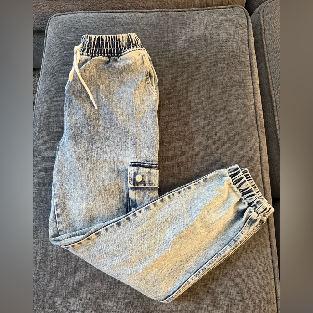Forever 21 Blue Denim Joggers